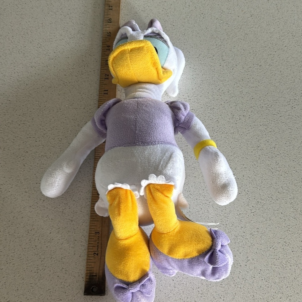 Disney Daisy Duck Purple White & Yellow Plush - Picture 9 of 9